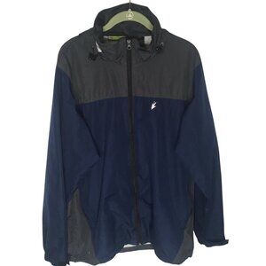 Frogg Toggs Rain Jacket Mens M/L River Toadz Hooded Full Zip Packable